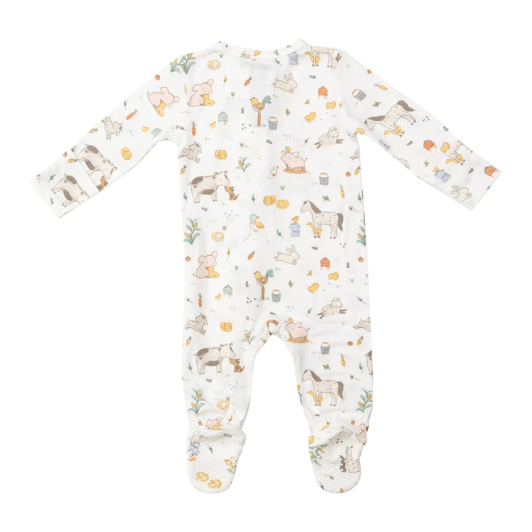 2-Way Zipper Footie - Farm Babies by Angel Dear