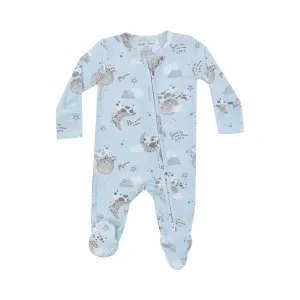 2-Way Zipper Footie - I Love You To The Moon Cows by Angel Dear