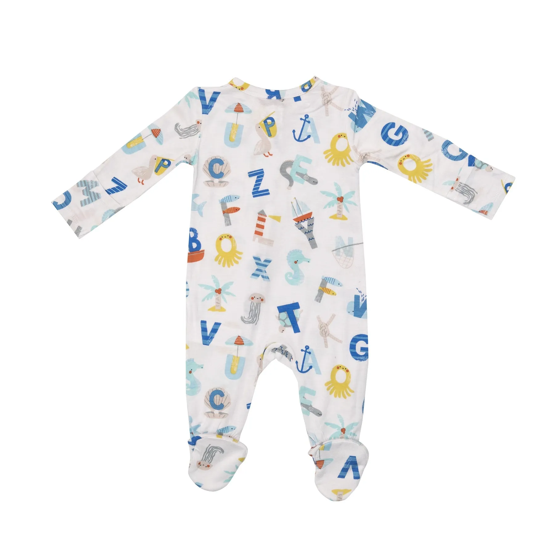 2-Way Zipper Footie in Nautical ABC by Angel Dear