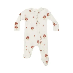 2 Way Zipper Footie - Mushrooms by Angel Dear