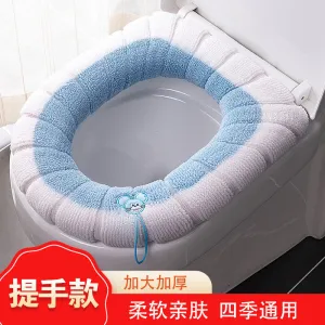 3pcs Toilet Seat Cover Pads Home    Cushion    Extra Thick Warm  Fleece