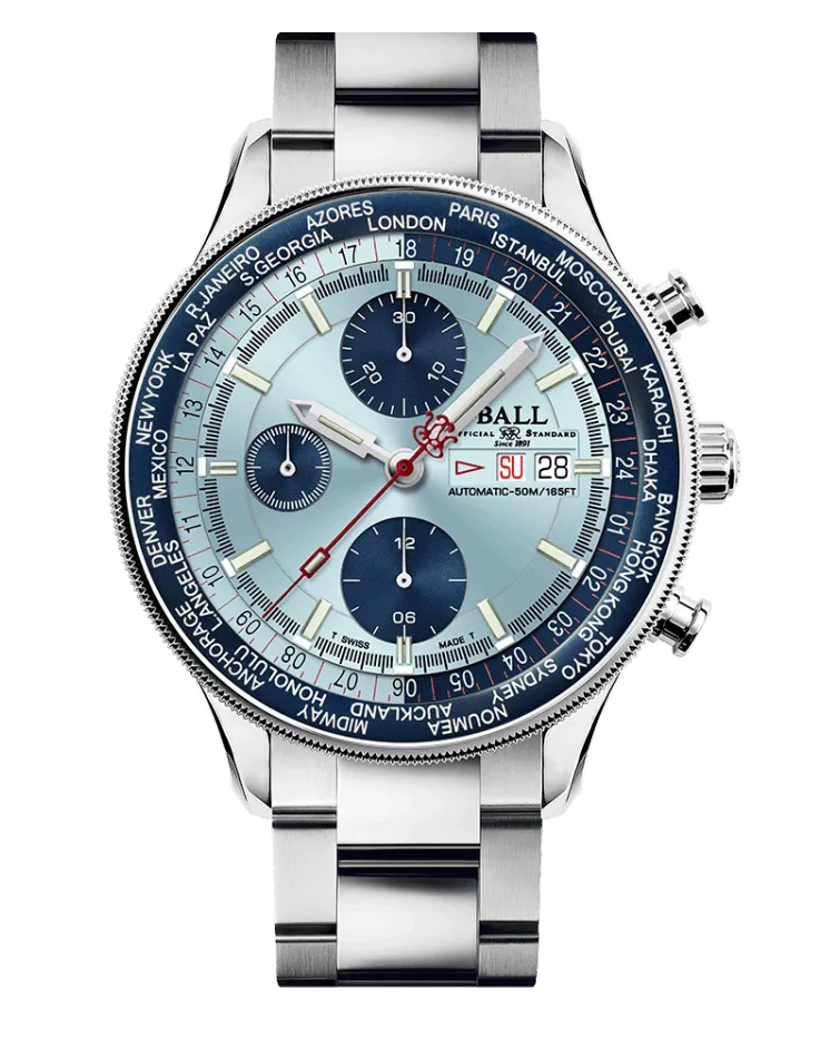 BALL Engineer II Navigator World Time Chronograph (44mm) CM3388D-S1-SLBK