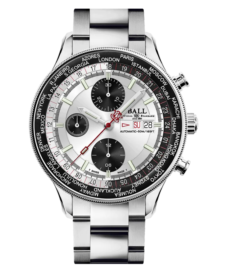 BALL Engineer II Navigator World Time Chronograph (44mm) CM3388D-S1-SLBK
