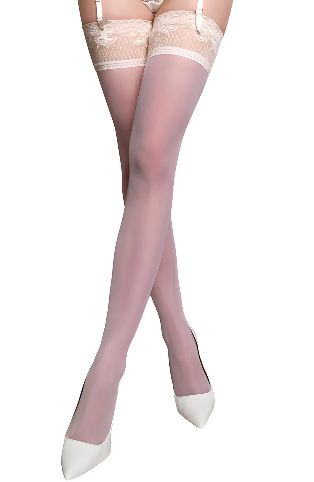 Ballerina 590 Ivory Hold Ups