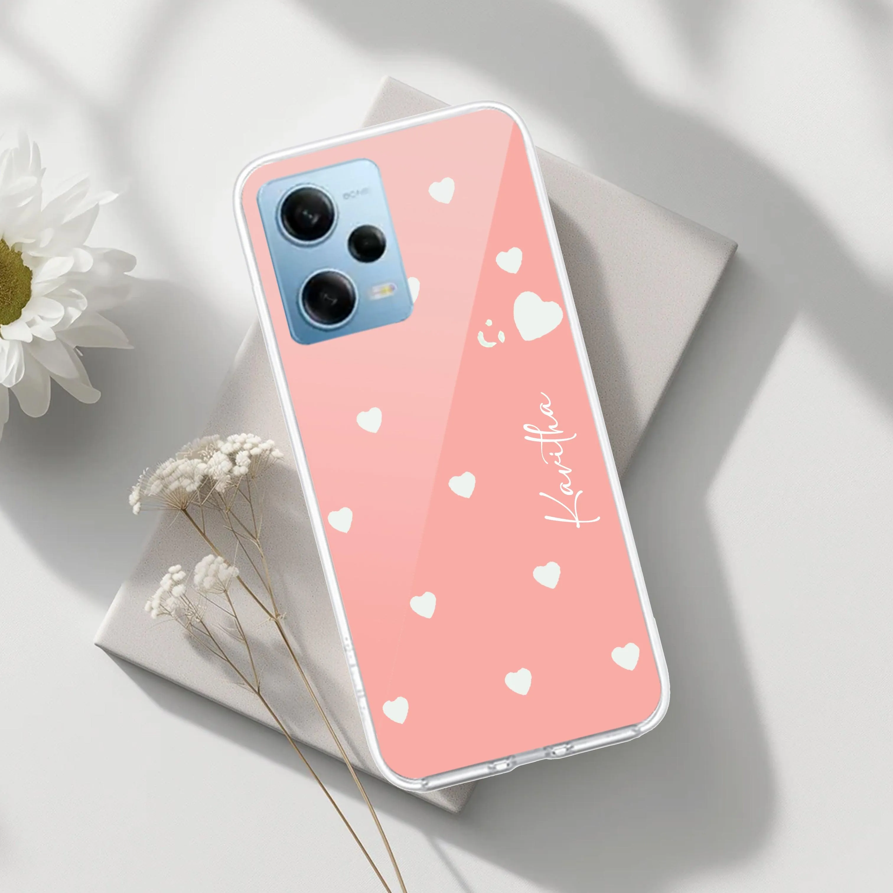 Be Loved Customize Transparent Silicon Case Peach For Redmi/Xiaomi