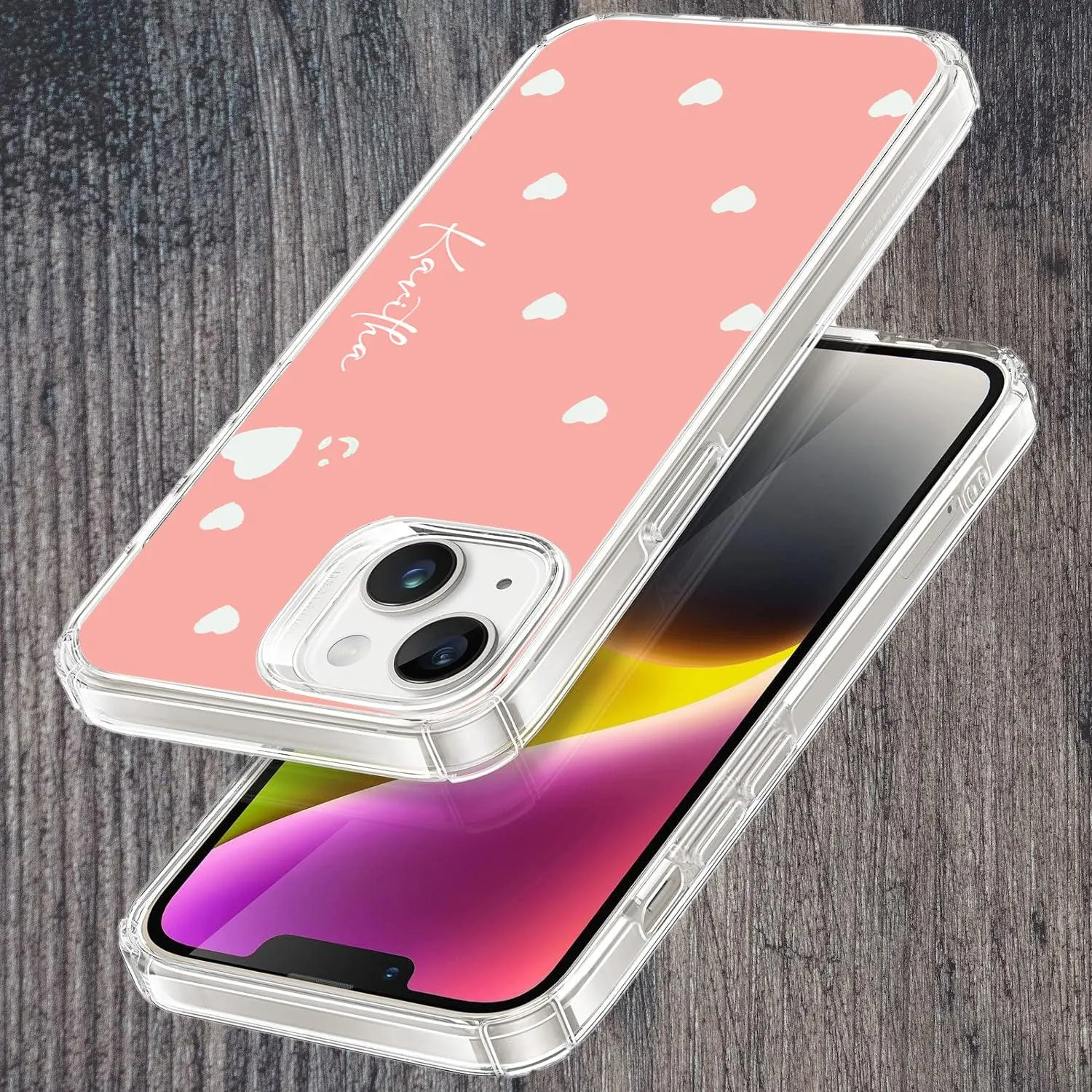 Be Loved Customize Transparent Silicon Case Peach For Redmi/Xiaomi