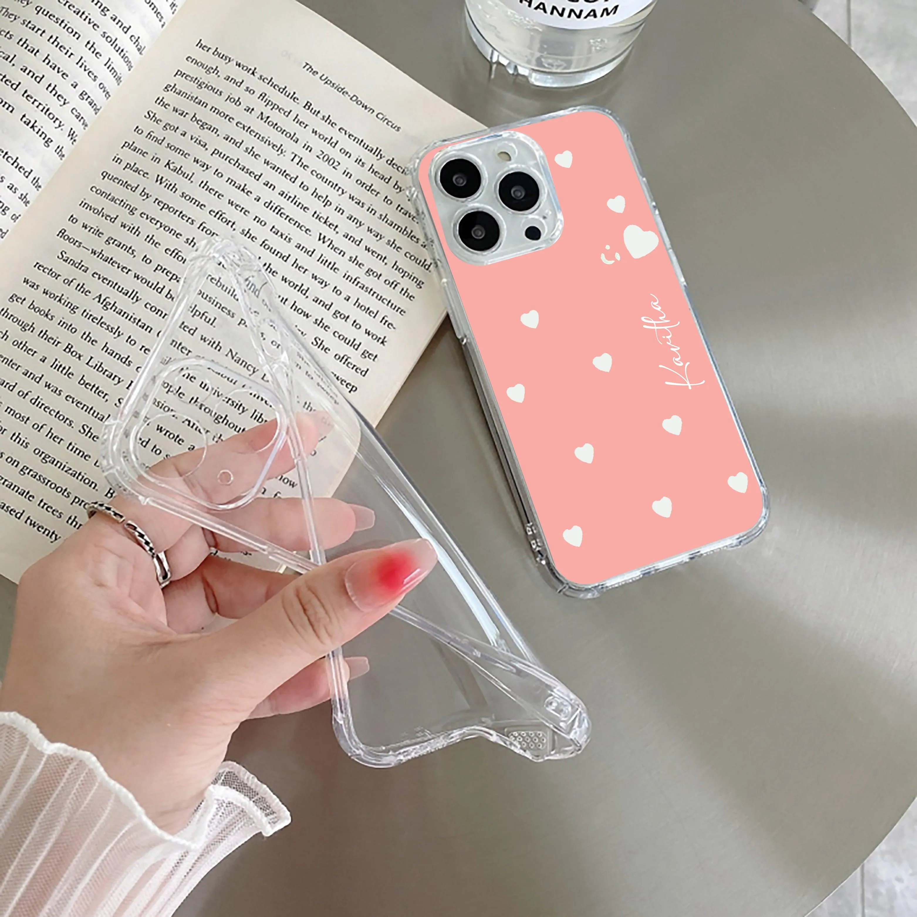 Be Loved Customize Transparent Silicon Case Peach For Redmi/Xiaomi