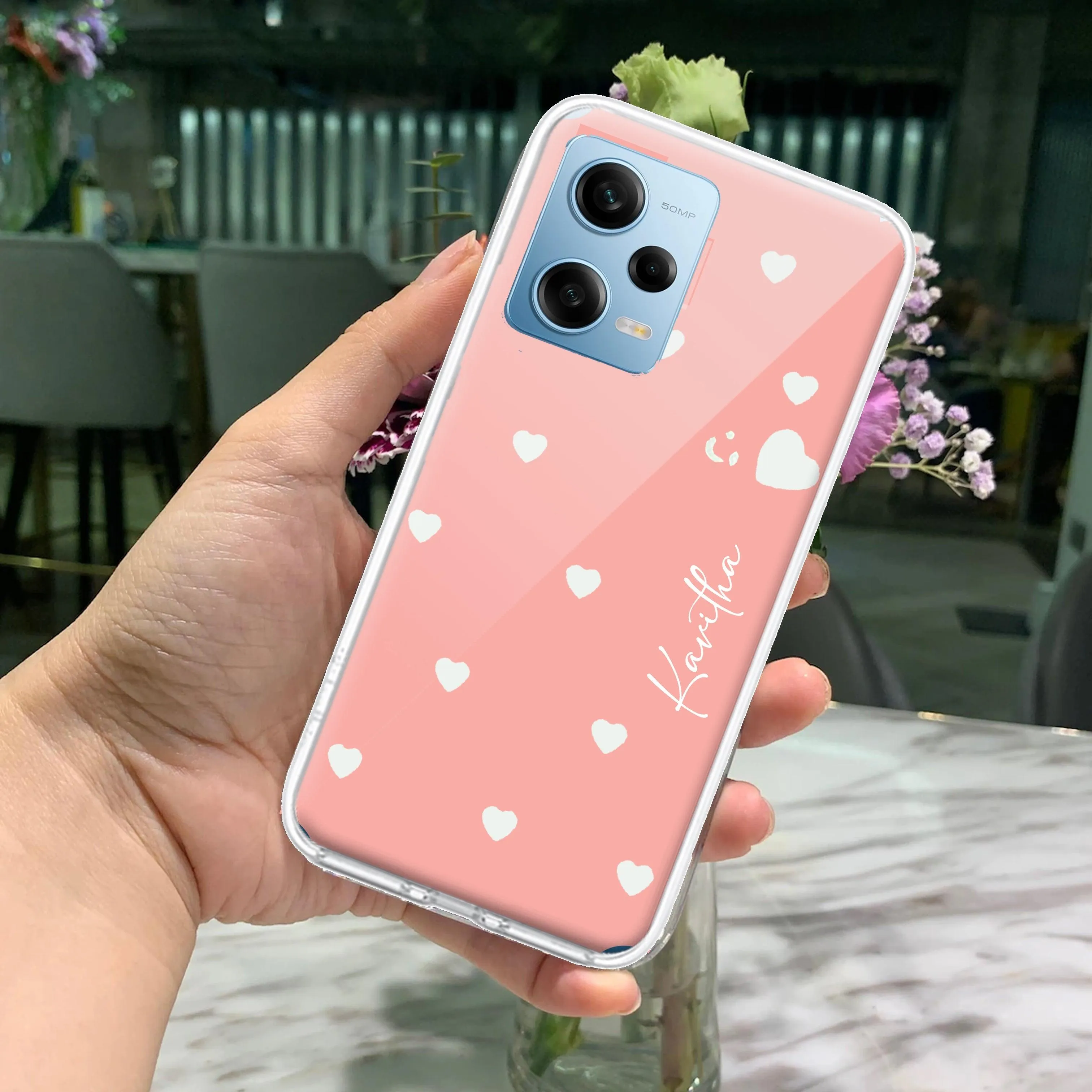 Be Loved Customize Transparent Silicon Case Peach For Redmi/Xiaomi