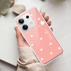 Be Loved Customize Transparent Silicon Case Peach For Redmi/Xiaomi