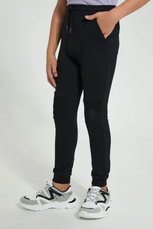 Black Biker Knee Jogger