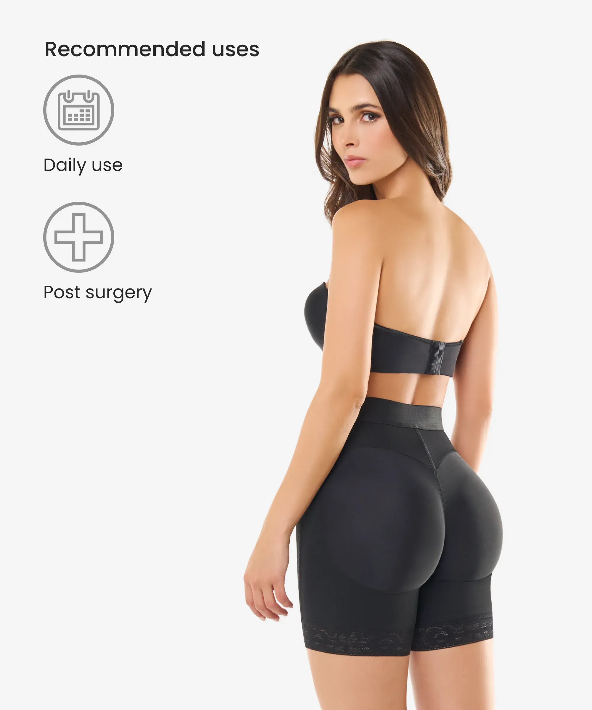 Black Hook closure Shorts 3-Pack in style 255