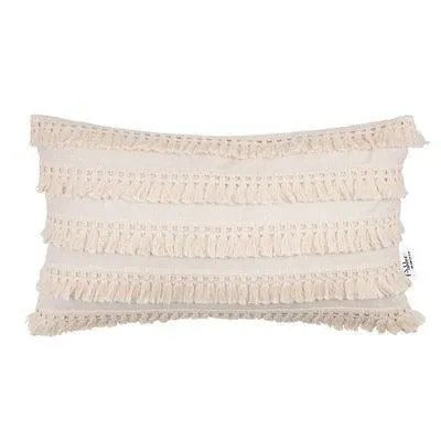 Bohemian Bliss: Tassel-Embellished Moroccan Cushion Cover