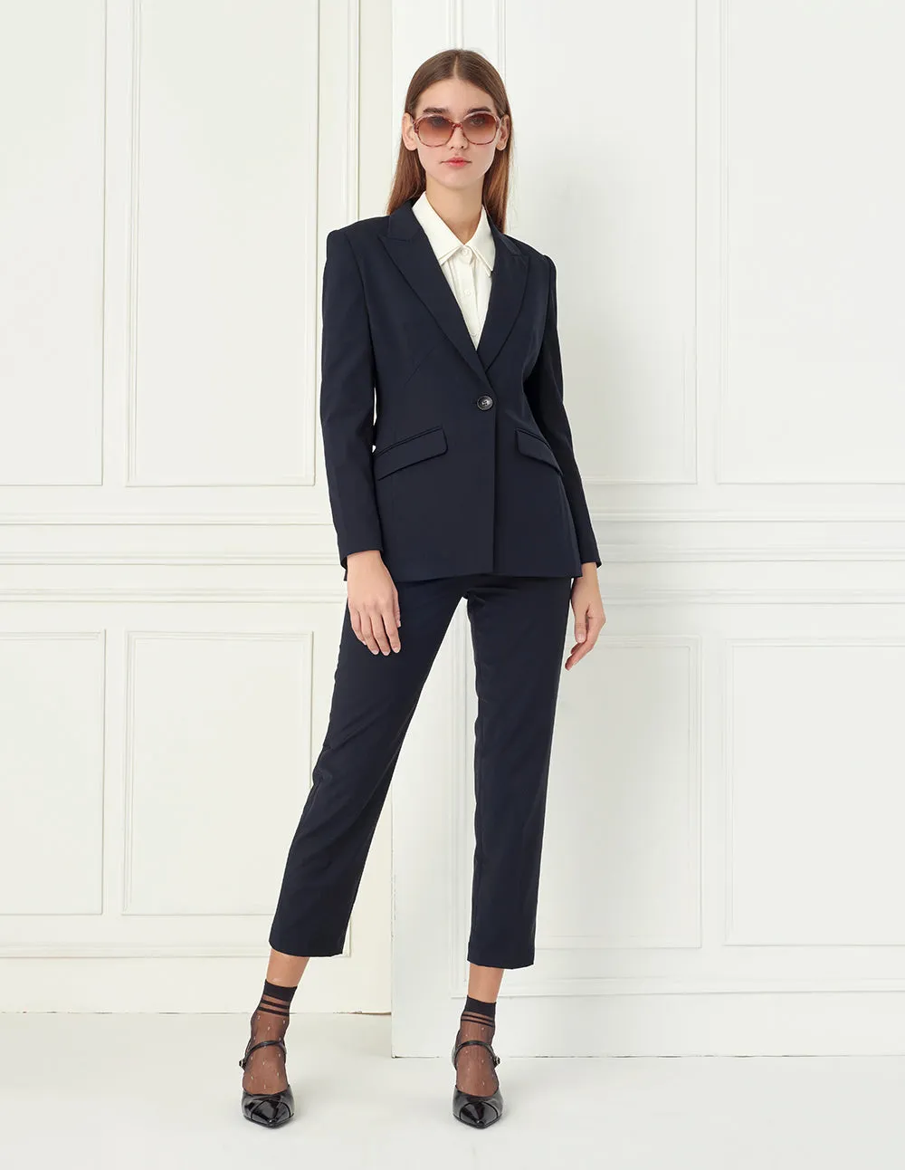 BORA AKSU Peak Label Single-Breasted Slim-Fit Blazer