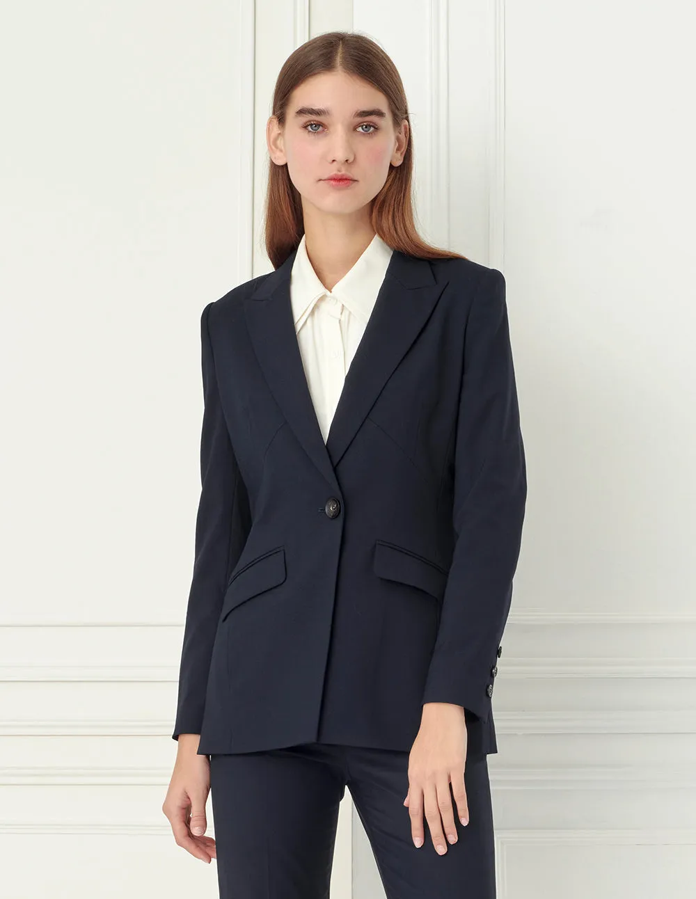 BORA AKSU Peak Label Single-Breasted Slim-Fit Blazer