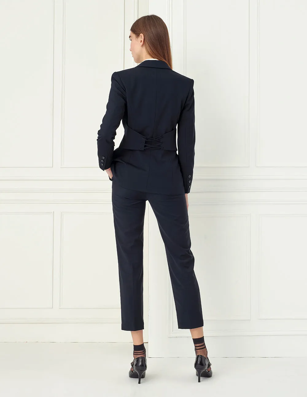 BORA AKSU Peak Label Single-Breasted Slim-Fit Blazer