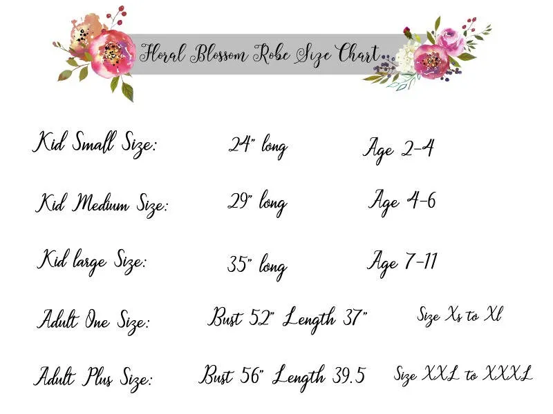 Bridesmaid Floral Robes/ Bridal robes/ Personalized Robes/ Bridesmaid Gifts/ Bridal Party Robes/ Floral Bridesmaid Robe