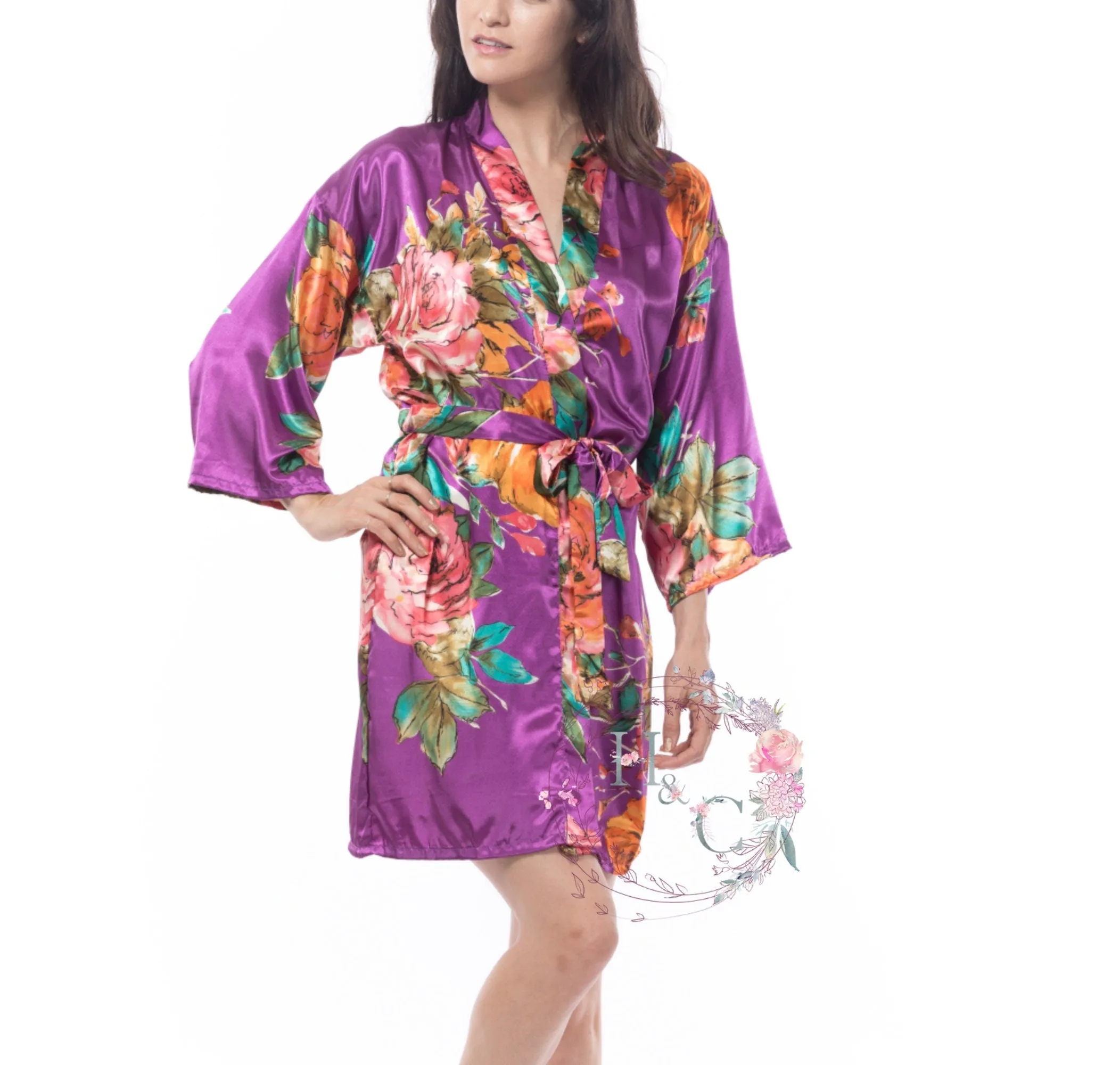 Bridesmaid Robes, Bridesmaid Gifts, Bridesmaid Proposal, Monogram Robe, Getting Ready Robes, Bridal Party Robes, Bride Robe, Silk Robes
