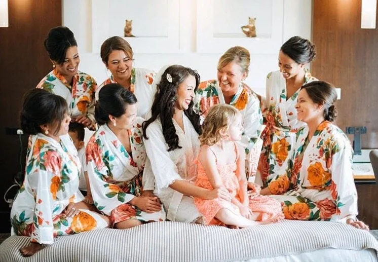 Bridesmaid Robes, Bridesmaid Gifts, Bridesmaid Proposal, Monogram Robe, Getting Ready Robes, Bridal Party Robes, Bride Robe, Silk Robes