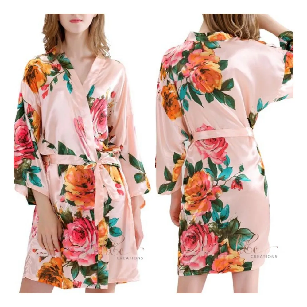 Bridesmaid Robes, Bridesmaid Gifts, Bridesmaid Proposal, Monogram Robe, Getting Ready Robes, Bridal Party Robes, Bride Robe, Silk Robes
