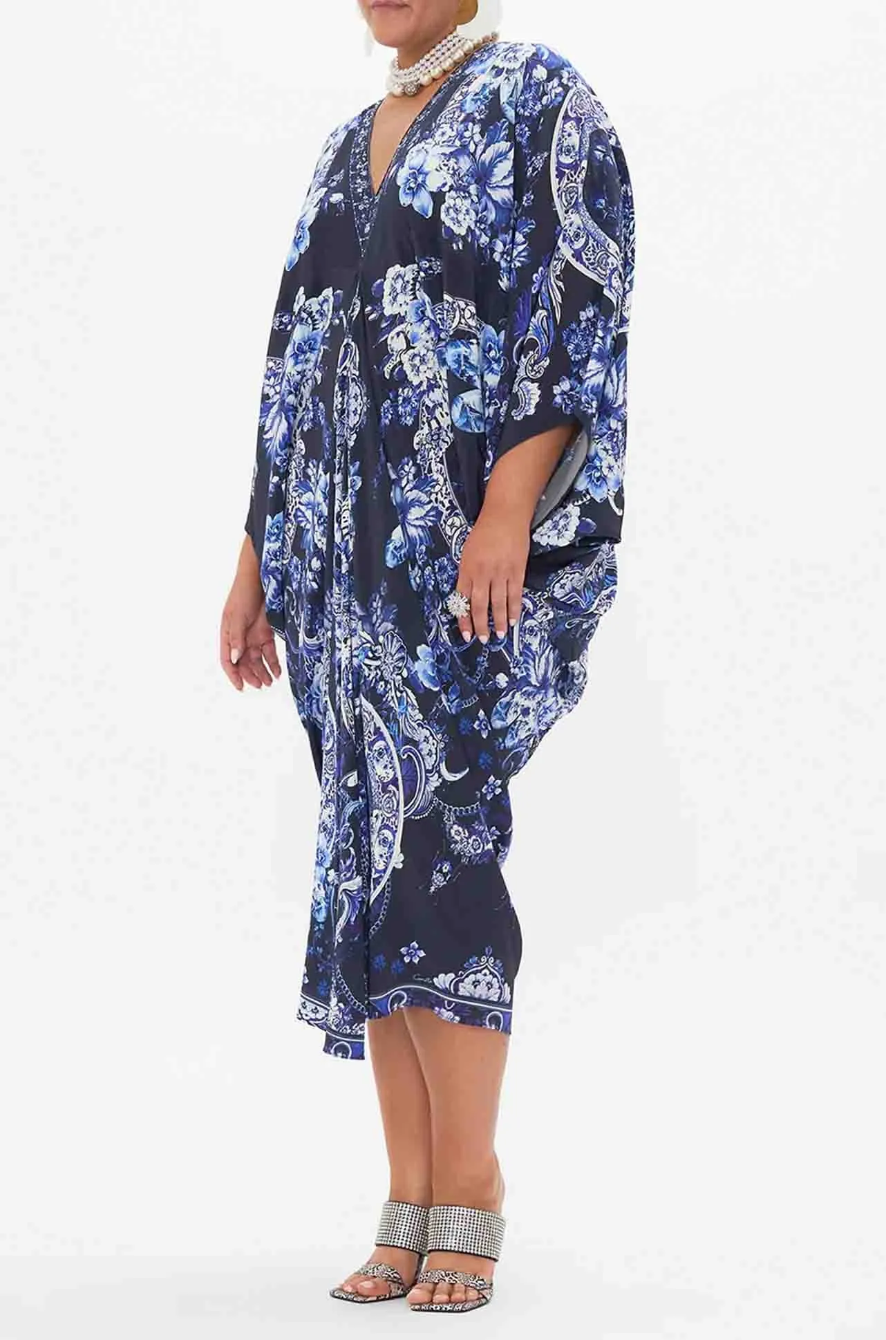 Camilla - Delft Dynasty T Shape Long Kaftan