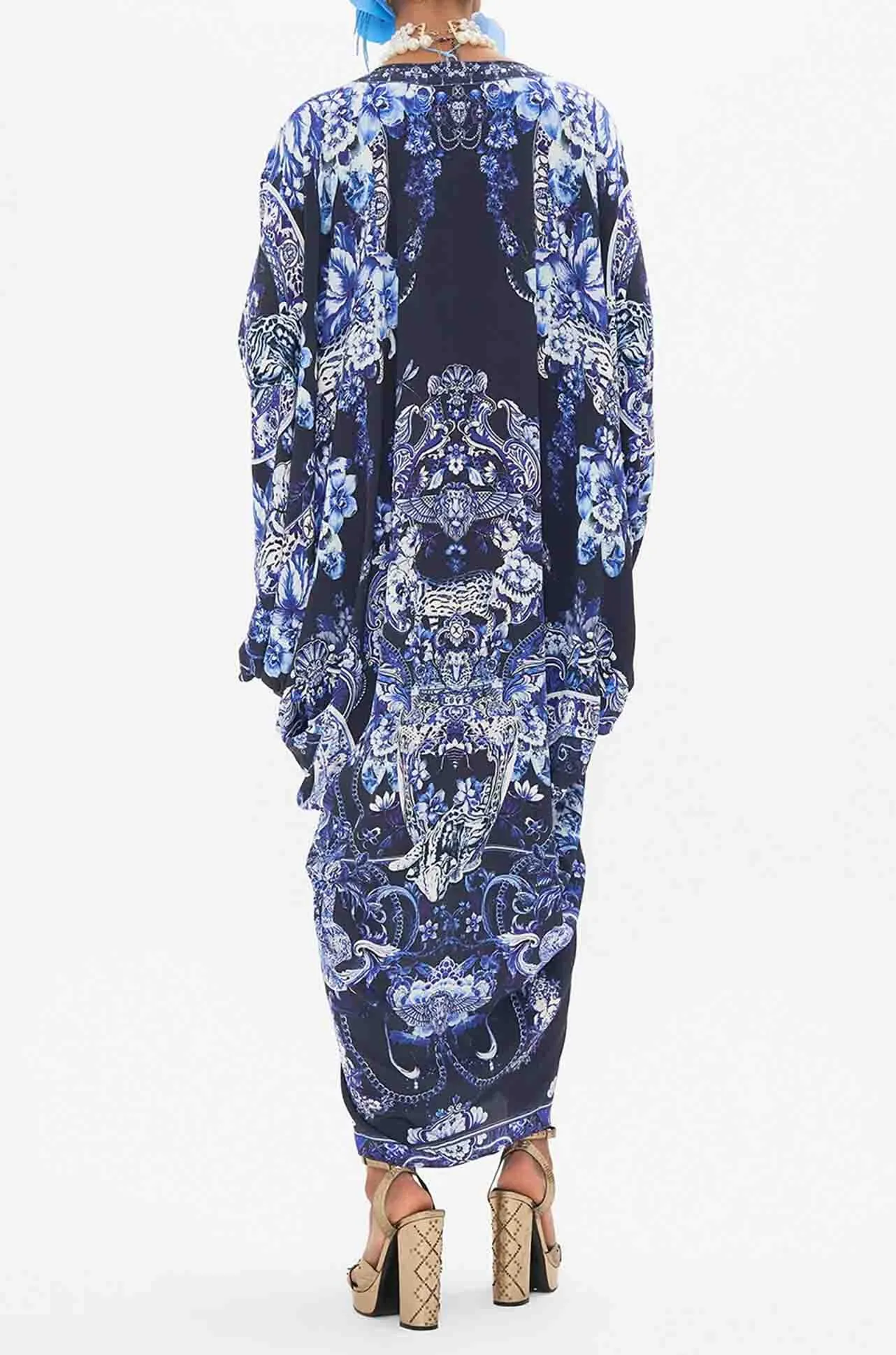 Camilla - Delft Dynasty T Shape Long Kaftan