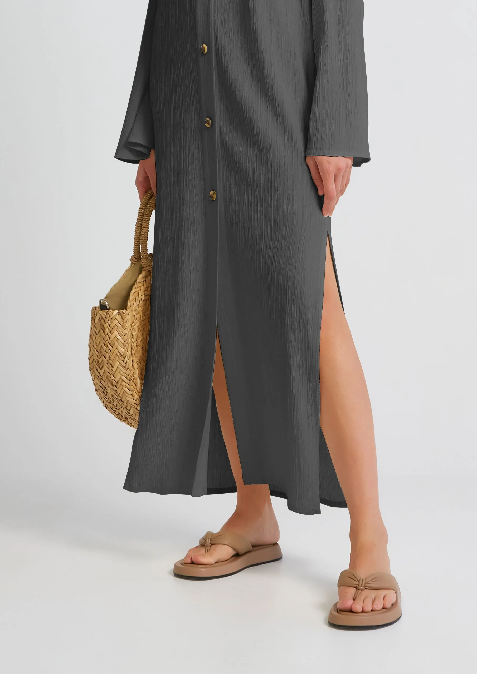 Chic Elegant Kaftan (Grey)