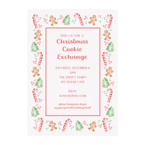 Christmas Cookies Holiday Party Invitation