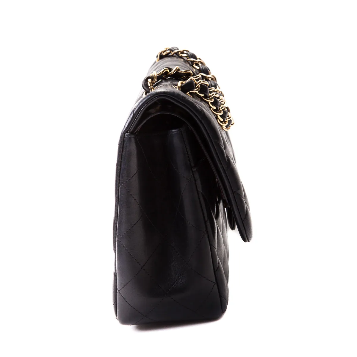Classic Double Flap Lambskin Jumbo Black with GHW