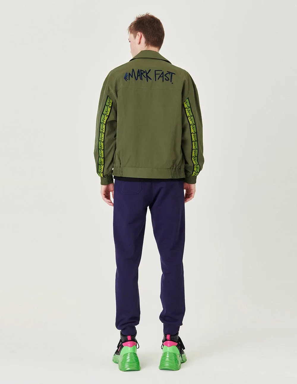 Colorblock Olive Green Jacket