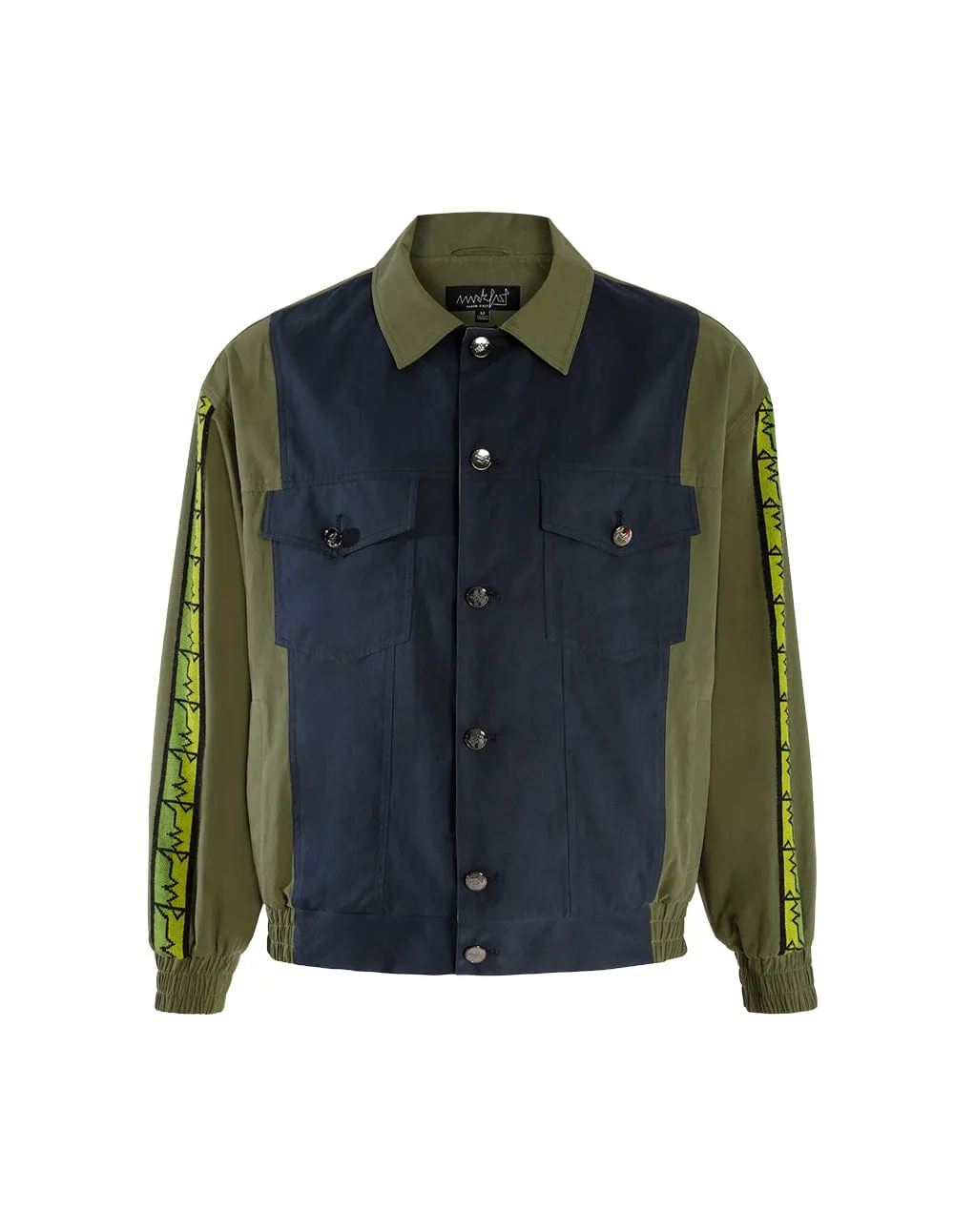 Colorblock Olive Green Jacket