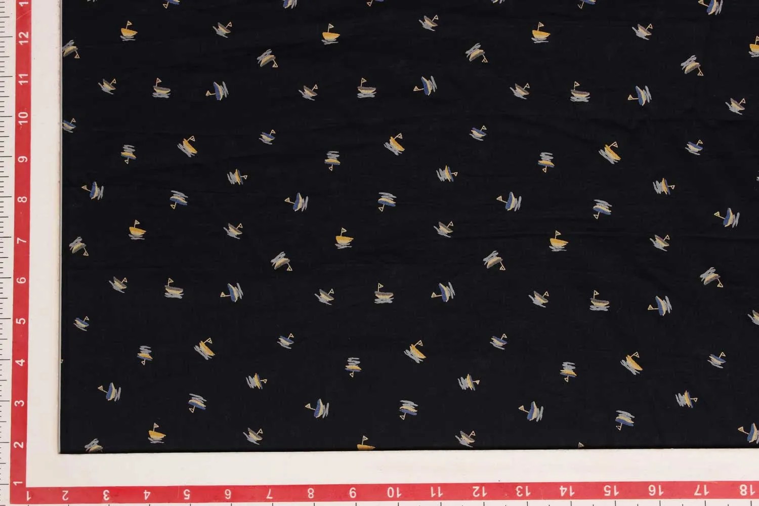 Dark Navy Blue Cotton Voile Fabric