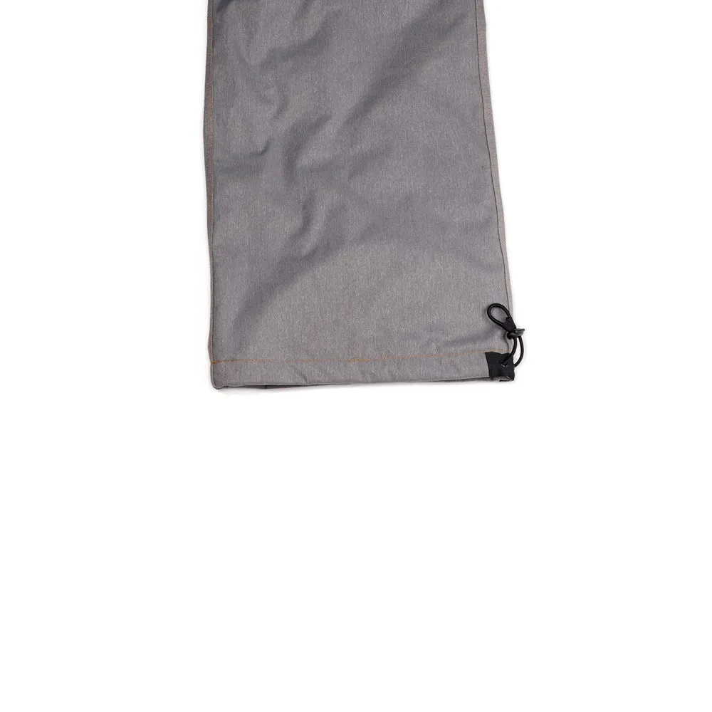 DENIM BIB PANTS GRAY