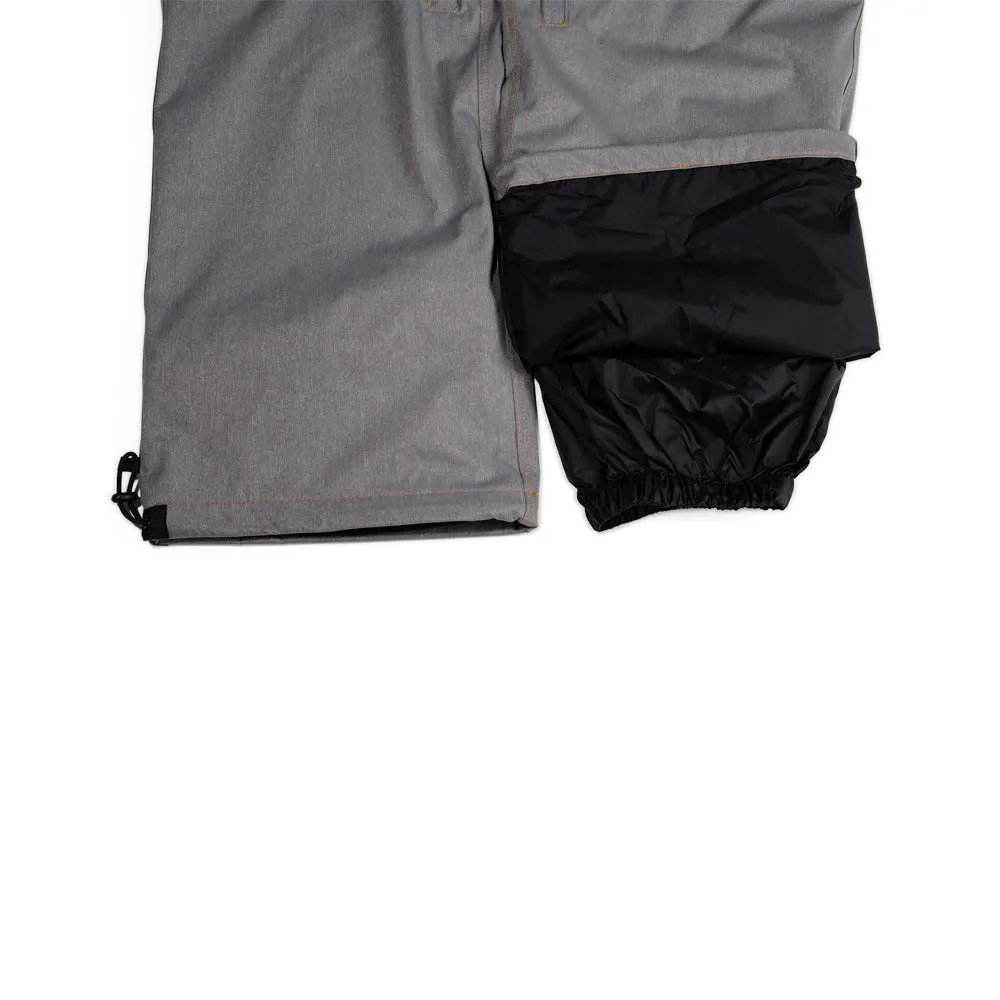 DENIM BIB PANTS GRAY