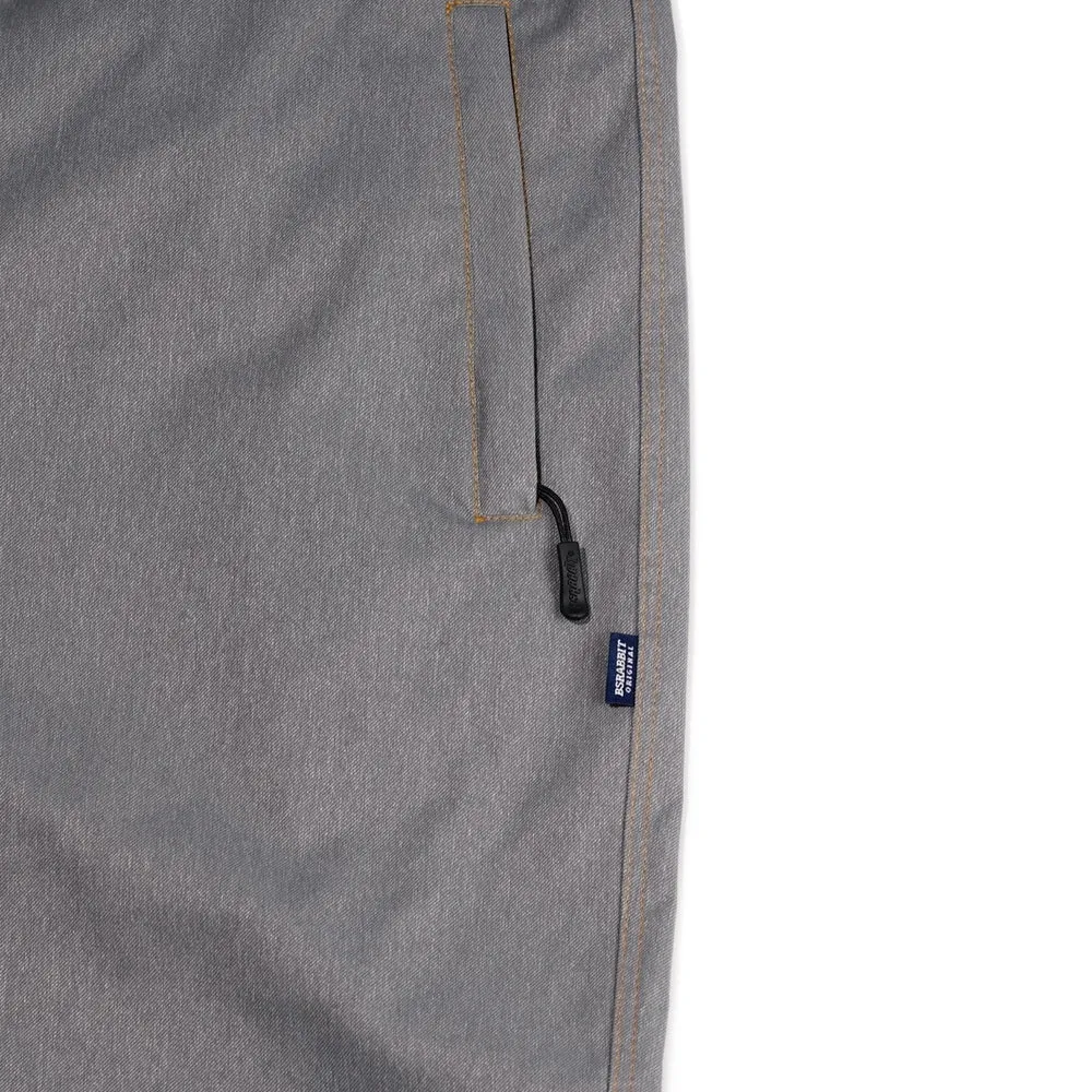 DENIM BIB PANTS GRAY
