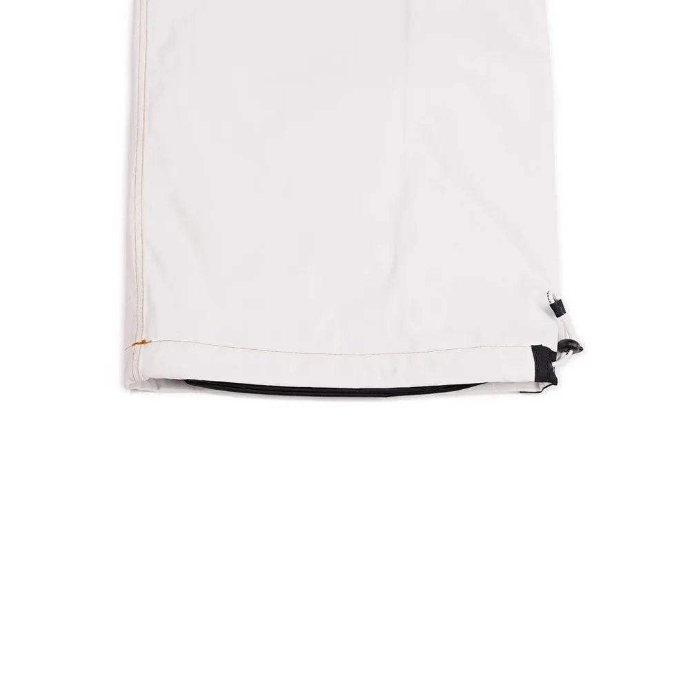 DENIM BIB PANTS WHITE