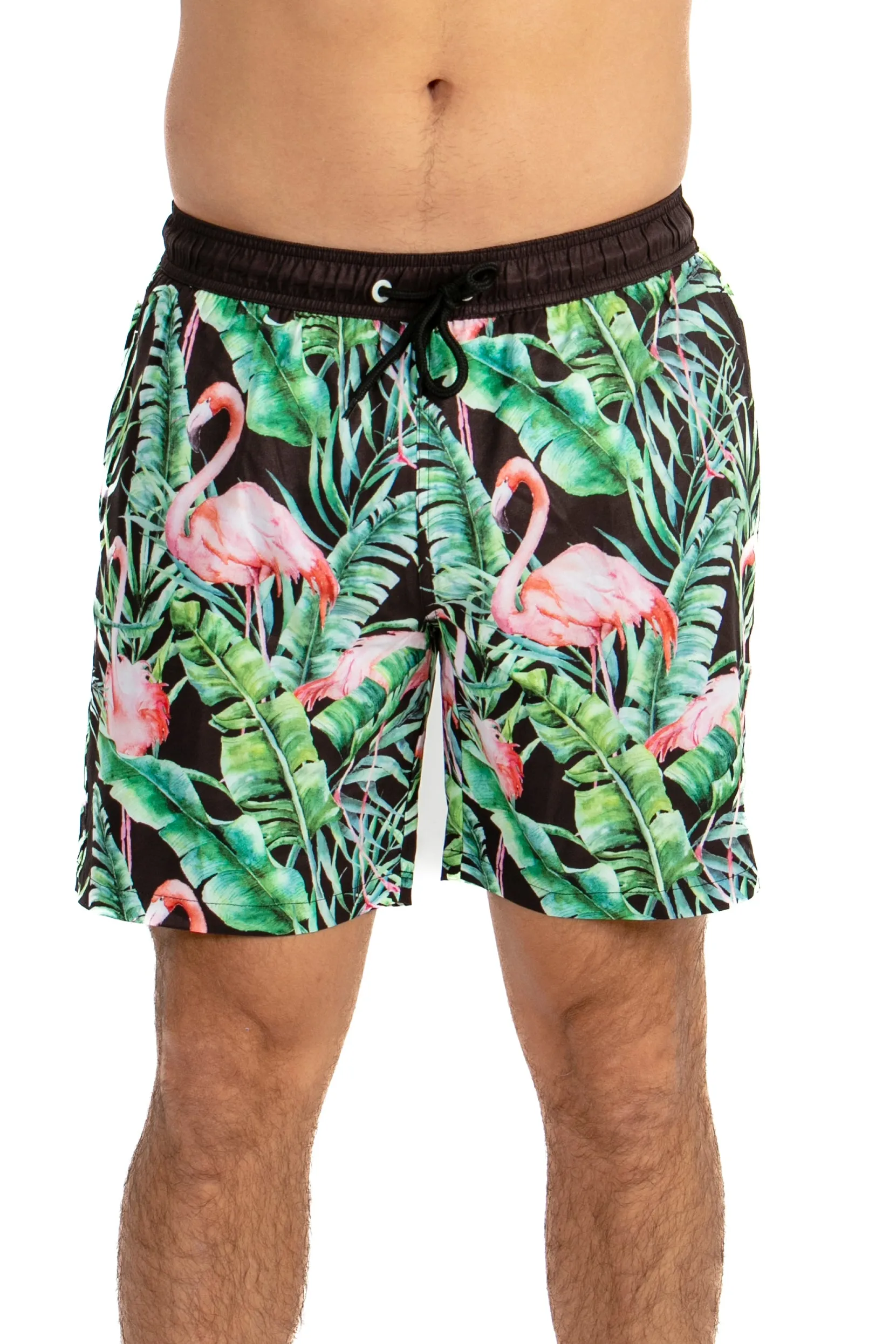 Flamingo Paradise - 17" Compression Shorts