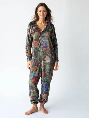 Fleece Onesie Pajamas - Wildflowers