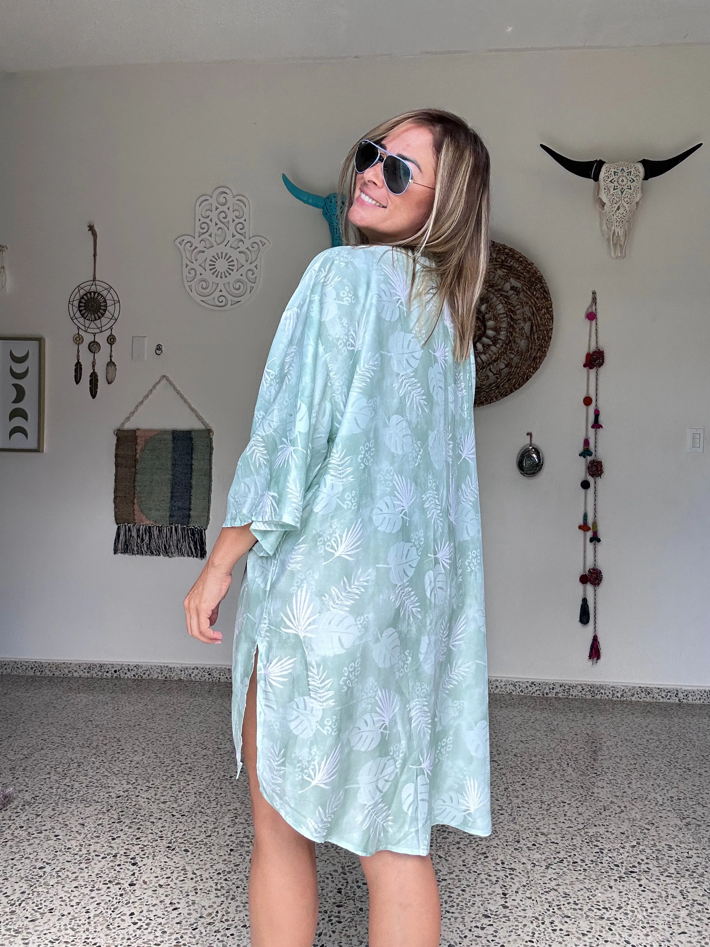 Green Leaves Cover Up