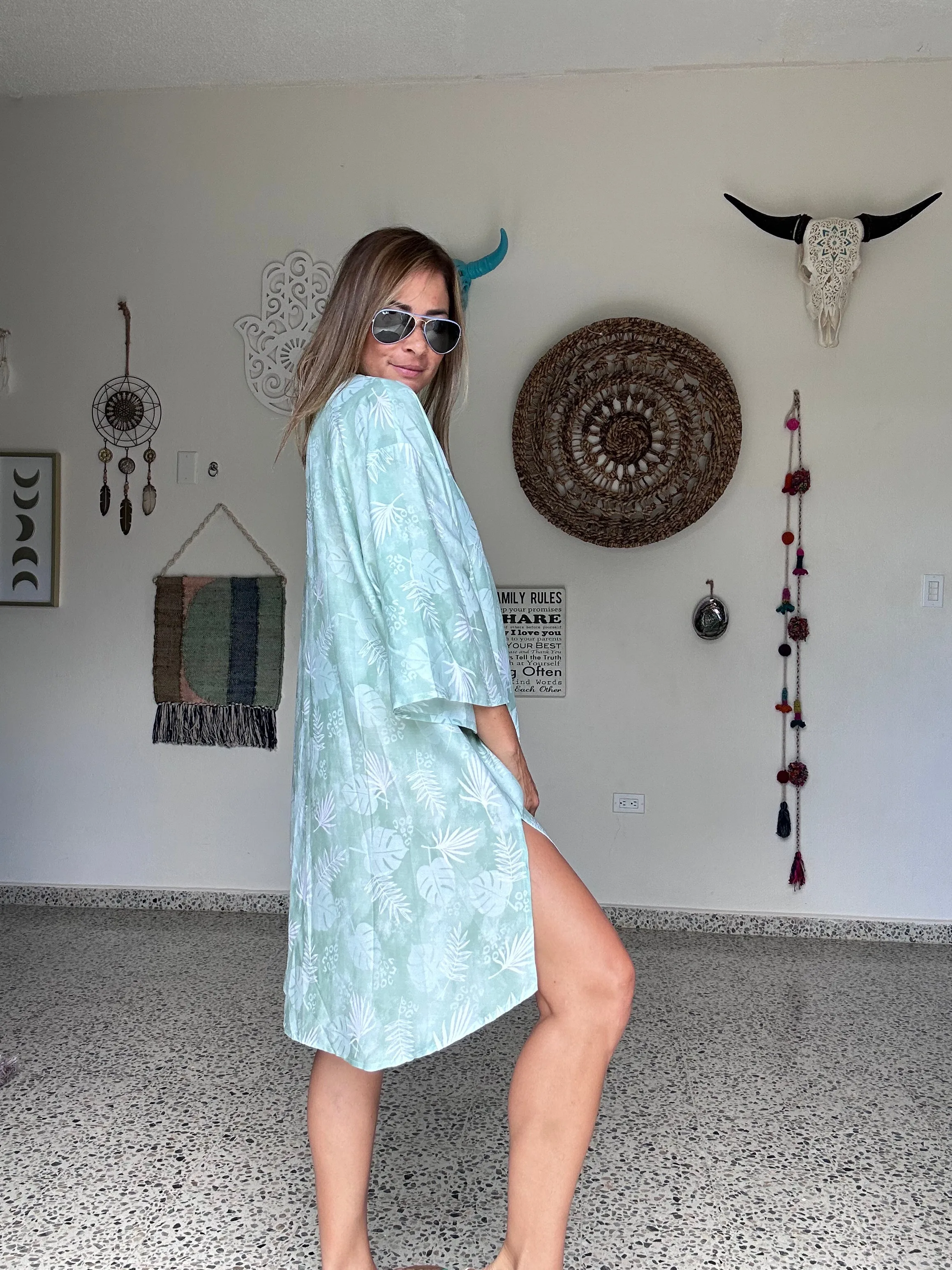 Green Leaves Cover Up