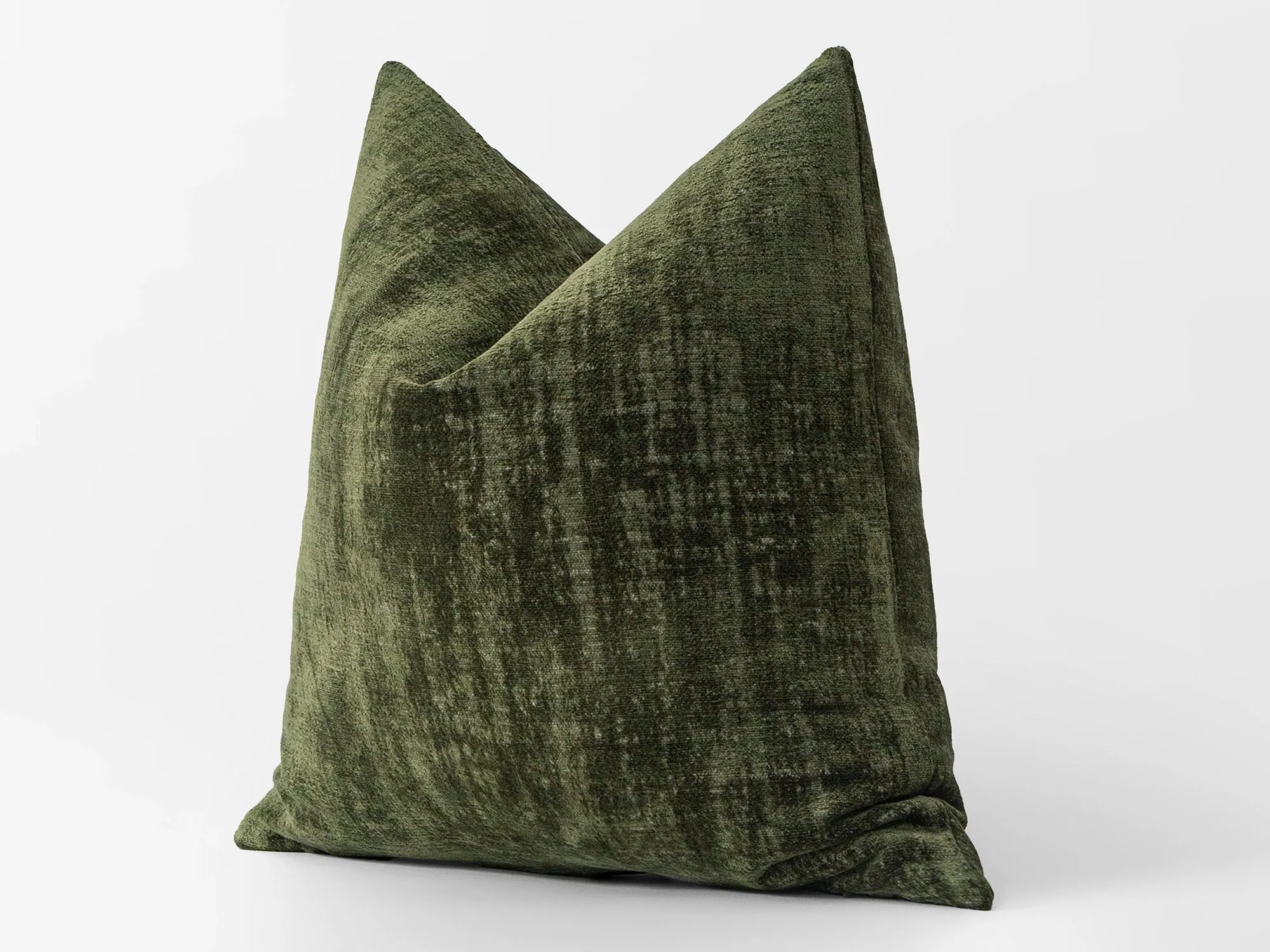 Green Textured Pillow Cover