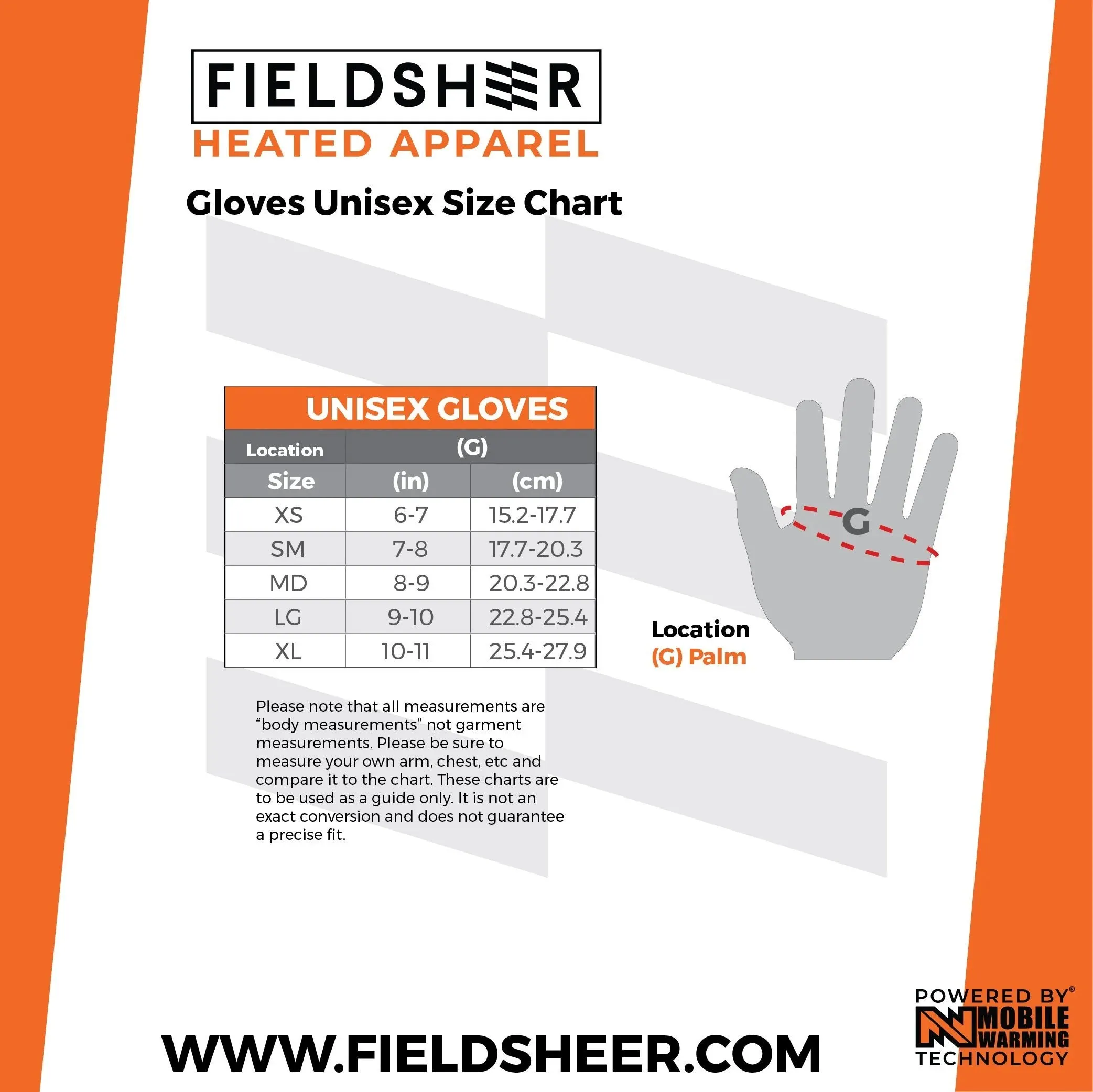 Mobile Warming - Heated Glove Liner- MWUG06010320