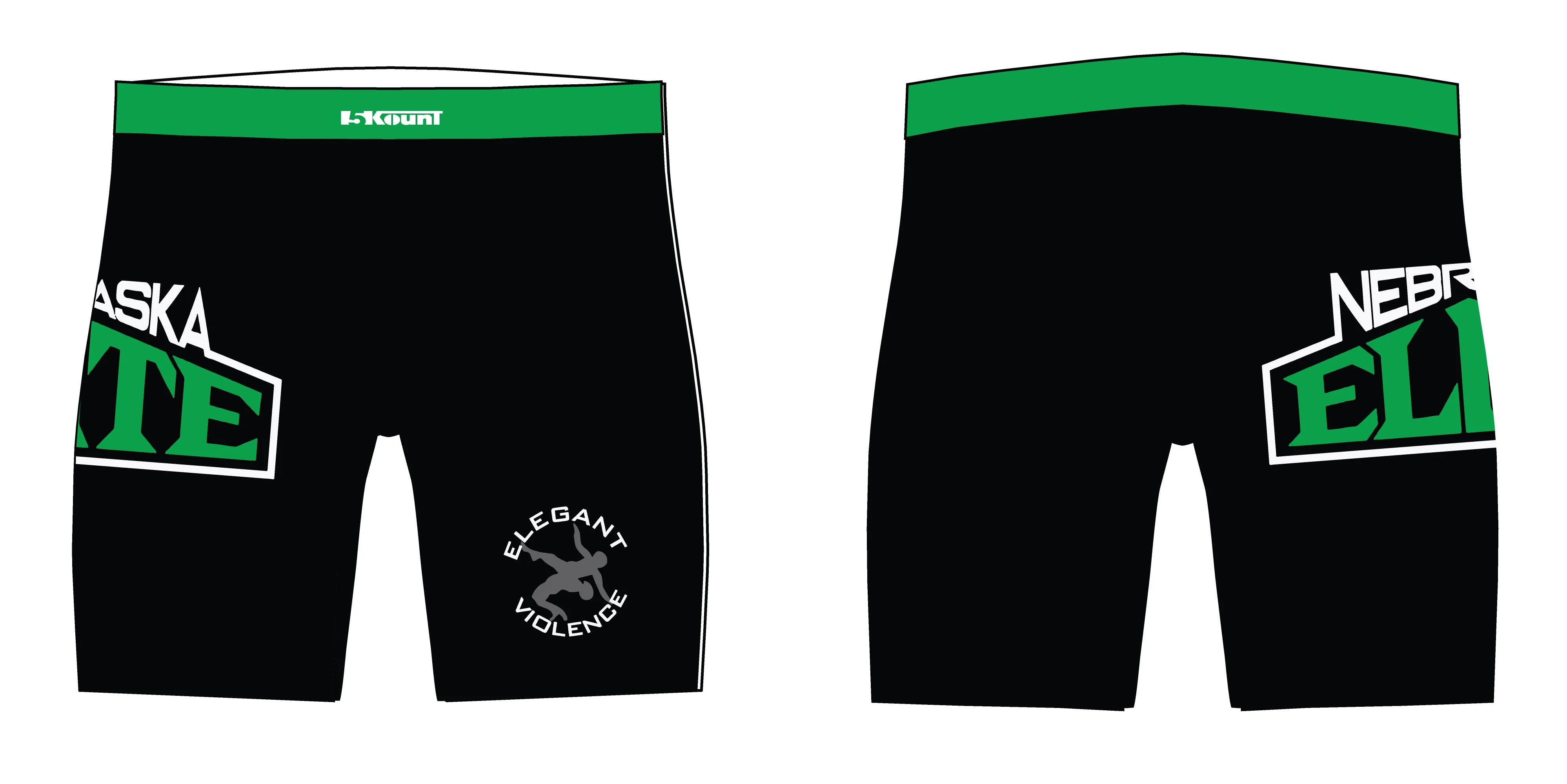 Nebraska Elite Sublimated Compression Shorts