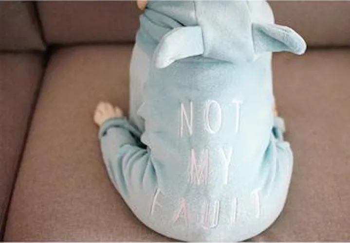 'Not My Fault' Baby Bear Pajamas