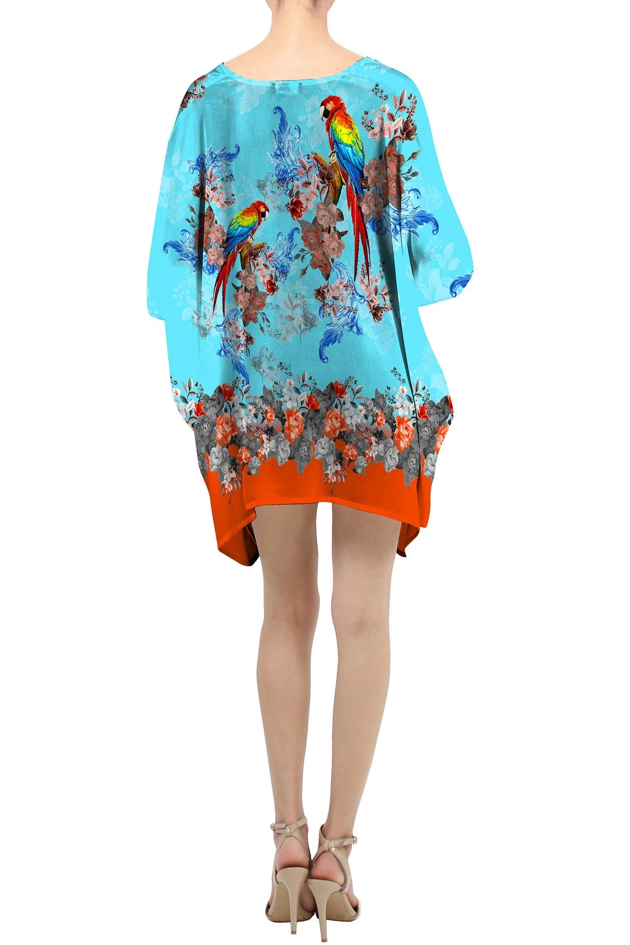 Orange Printed Kaftan Top