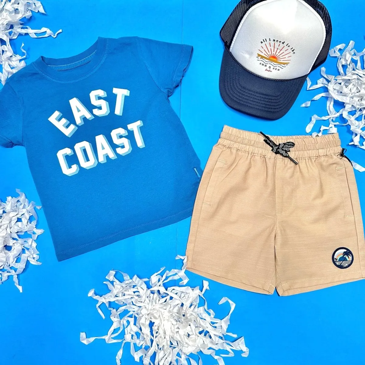 PALM TREE PATCH SEAFARER HYBRID SHORTS