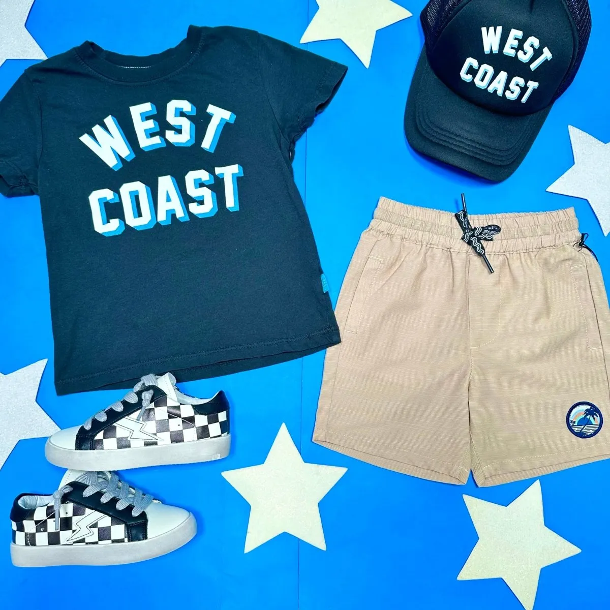 PALM TREE PATCH SEAFARER HYBRID SHORTS