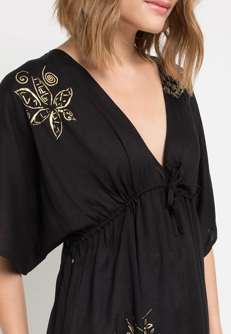 Patricia Maxi Kaftan - Golden Sketch