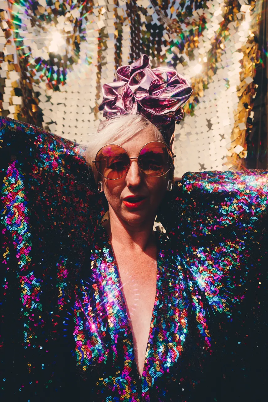 PRIDE Dazzling Sequin Rainbow Kaftan Gown / Kimono Robe