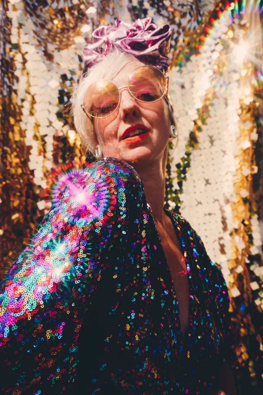 PRIDE Dazzling Sequin Rainbow Kaftan Gown / Kimono Robe
