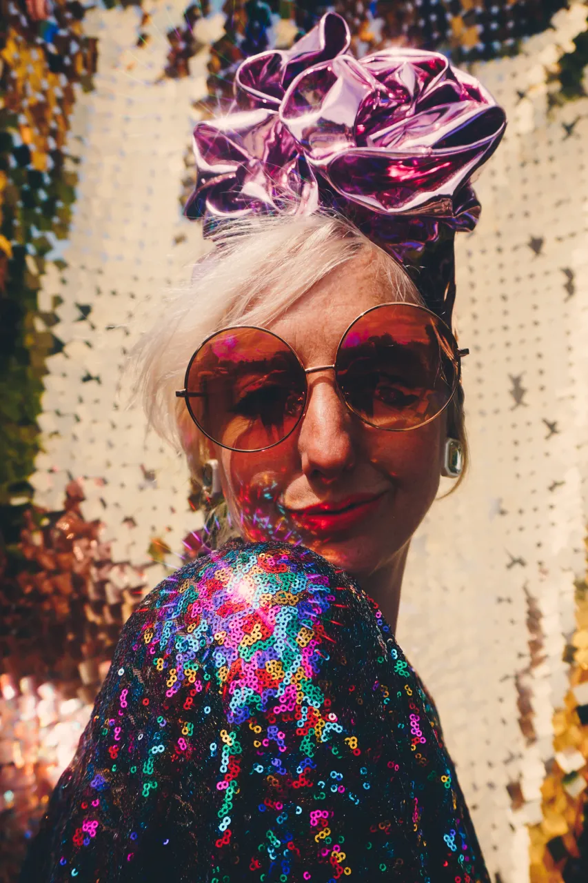 PRIDE Dazzling Sequin Rainbow Kaftan Gown / Kimono Robe